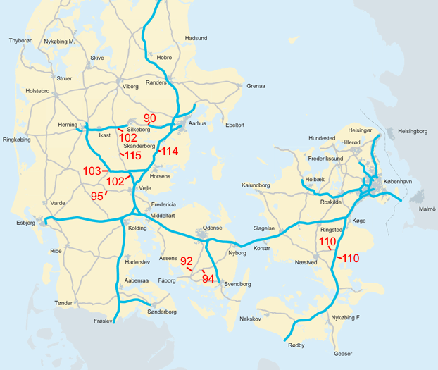 kort over danske motorveje Danske Bjergveje 2 2 Danskebjerge Dk kort over danske motorveje